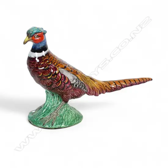 ITALIAN TERRACOTTA PHEASANT ORNAMENT, L.440mm