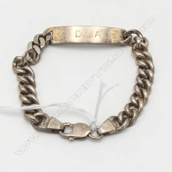 SILVER ID BRACELET 40gms engraved