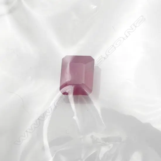 CUSHION CUT RUBY - ENHANCED