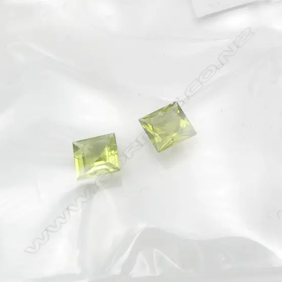 PR SQUARE CUT PERIDOTS