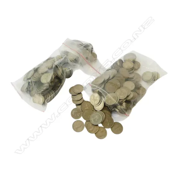 LGE COLLECTION NZ 3d COINS many 1950's & '60's