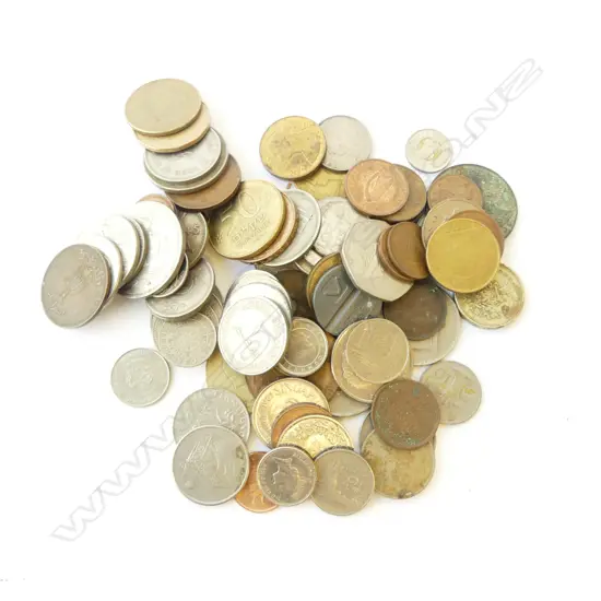 ASST. WORLD COINS INCLUDING FIJI, HONG KONG, etc