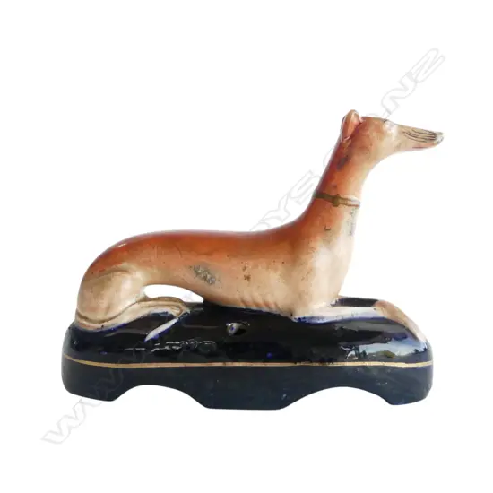 STAFFORDSHIRE WHIPPET PEN HOLDER W.190mm