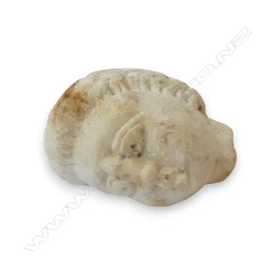 CARVED STONE HEAD EX. PAMUKKALE TURKEY H.75mm