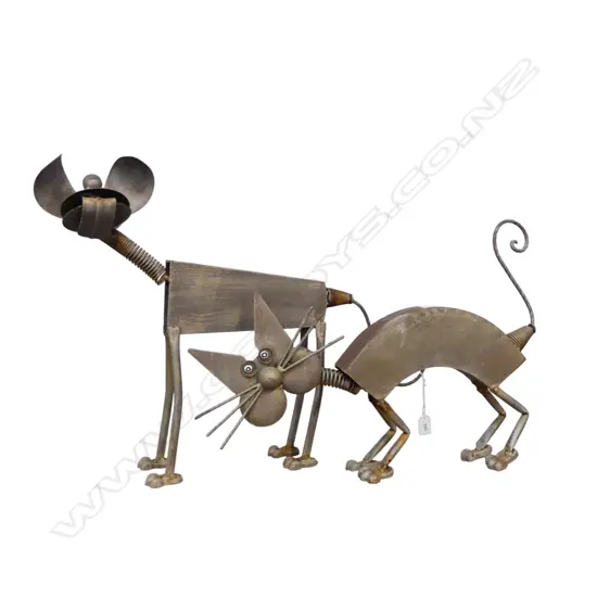METAL CAT & DOG H.480mm