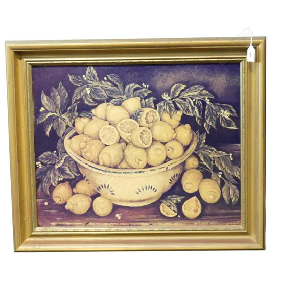 BOWL OF LEMONS PRINT 390x490mm