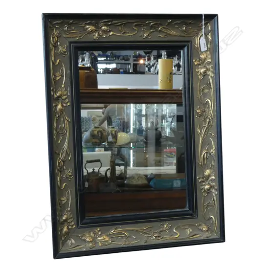 ART NOUVEAU STYLE FRAMED MIRROR 620x470mm some small faults