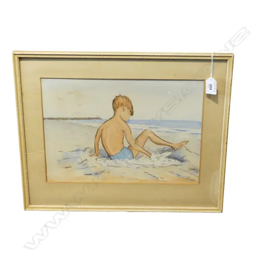 MAURICE CROMPTON-SMITH (1864-1953), UNTITLED WORK OF A BOY, W/C, 240x345mm signed verso