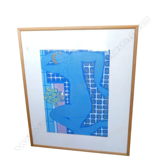 FOSTER CLARK 'Henri's Model' screenprint signed and dated 96 440 x 590mm