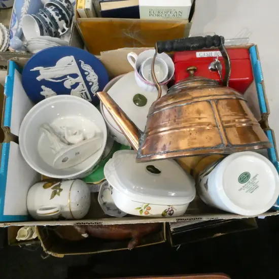 ASST. CHINA; ROYAL WORCESTER, PORTMEIRION + COPPER KETTLE