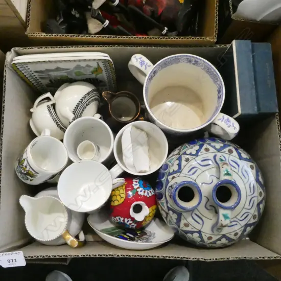 ASST. CHINA & POTTERY; WEDGWOOD, B&B 'RAILWAY', etc