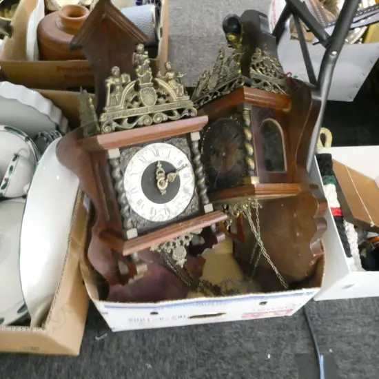 BOX OF ASST. DUTCH CLOCKS