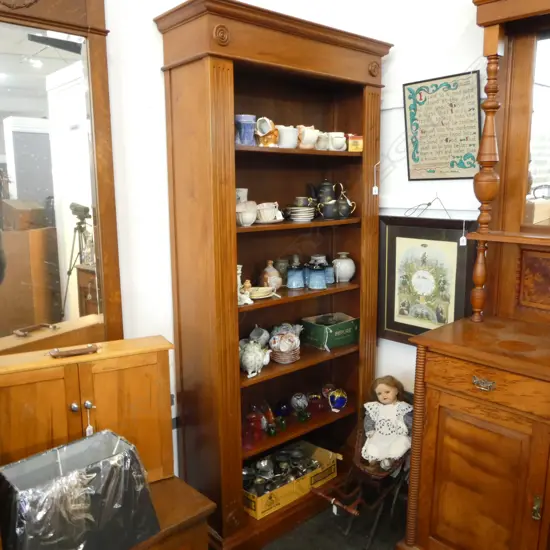 WOODEN BOOKSHELF 980X340X2010 MM