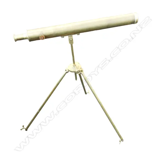 DOLLOND OF LONDON BRASS TELESCOPE ON TRIPOD # 8229 [FLOOR STANDING] L800MM+/-
