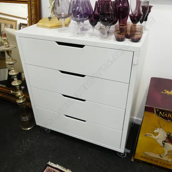MODERN 4 DRAWER UNIT ON WHEELS 800x450x935mm