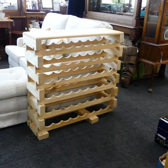WOODEN WINE RACK 840x290x905mm