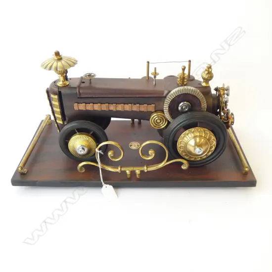 MODEL OF A TRACTOR ENGINE ON STAND W.500mm body from old sewing machine