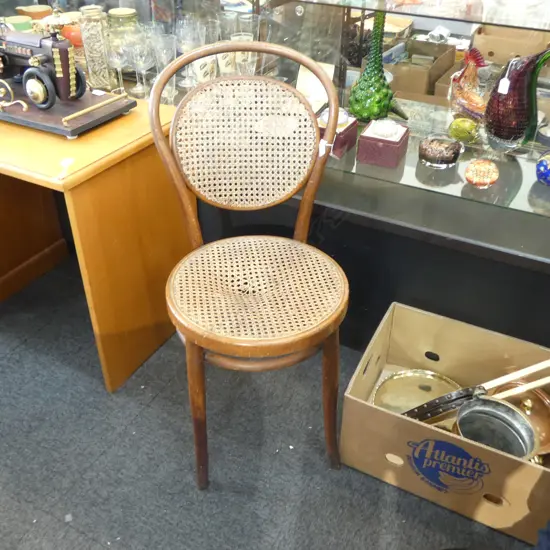 JACK & JOSEPH KOHN BENTWOOD CHAIR seat ripped