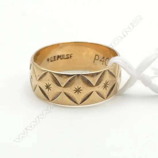 9ct RING 3.5gms SIZE N