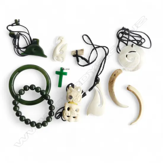 PONAMU + CARVED BONE JEWELLERY
