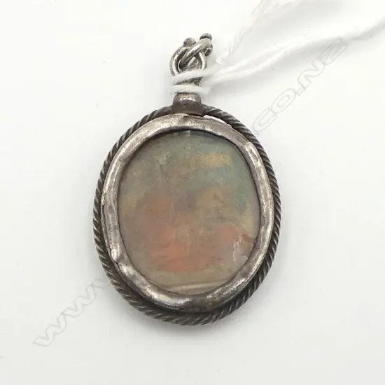 ANTIQUE ITALIAN SILVER CASED RELIQUARY of THE TRUE CROSS, 18thC?