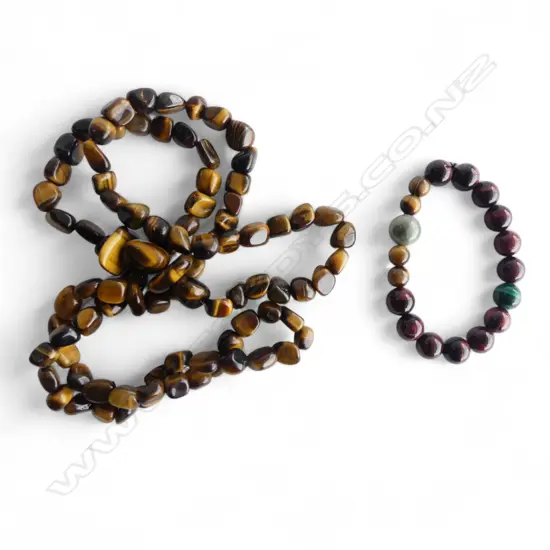 TIGERS EYE NECKLACE & BRACELET