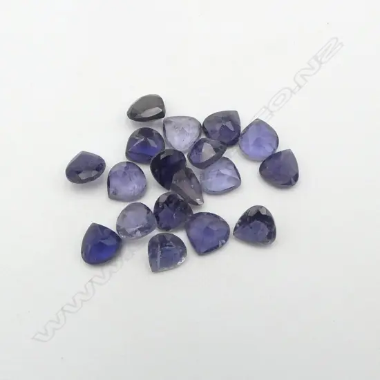 PARCEL PEAR CUT IOLITES, 11.59ct