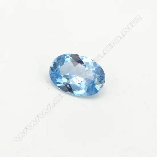 BLUE TOPAZ, OVAL CUT, heat treated, 6.13ct