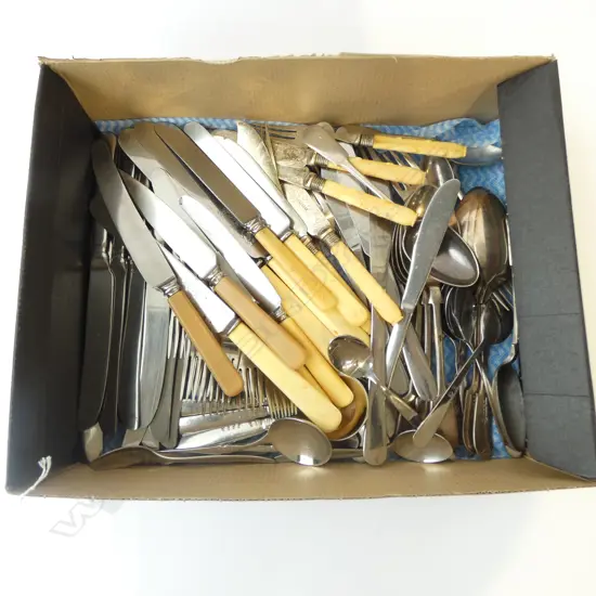 ASST. CUTLERY INCL. IVORINE 'BONE' HANDLED KNIVES