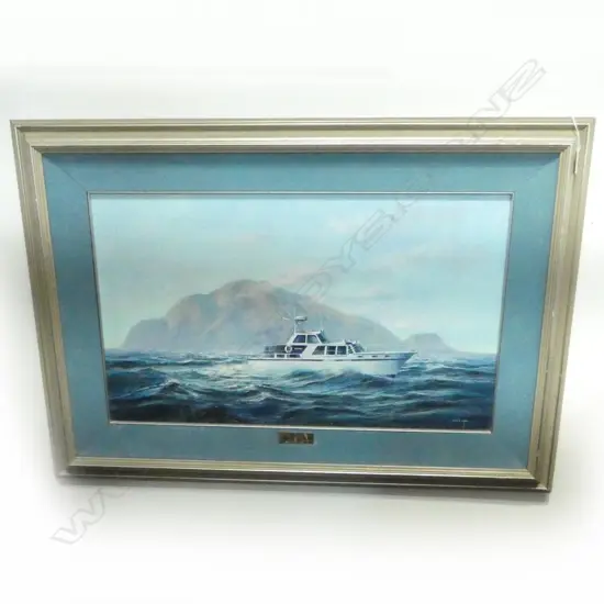 COLIN C. WYNN, KIRRIBILLI STEPHENS PASSAGE, OIL ON BOARD, 390x640mm