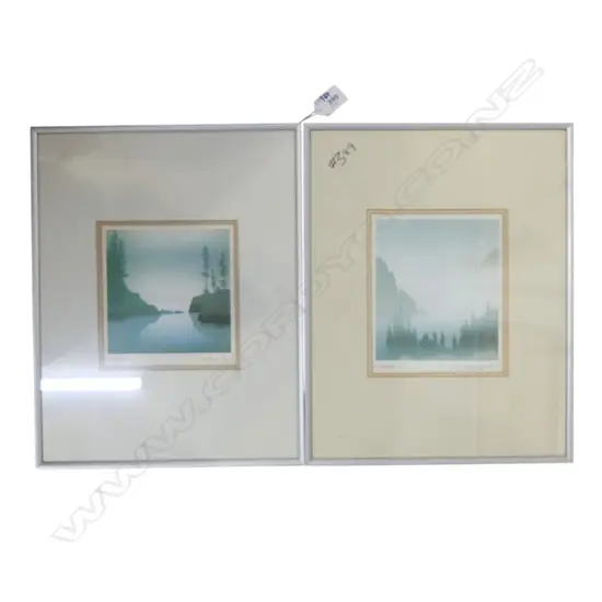 2 PETER & TRAUDL MARKGRAF PRINTS, LOWTIDE & NOVEMBER, 155x140mm