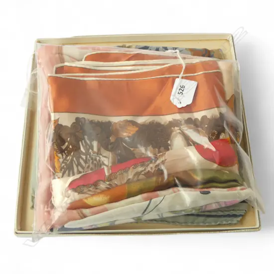 6 VINTAGE SILK SCARVES INCLDS BOXED LAURA  ASHLEY