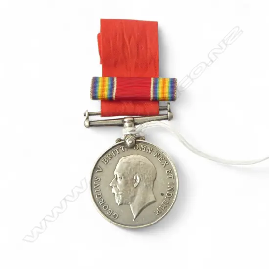 WWI BRITISH WAR MEDAL to PTE. W. COLTER NZEF (engraving worn)