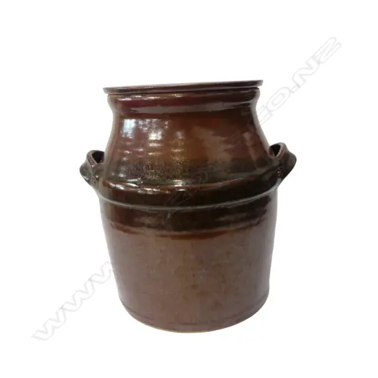 N.Z. STUDIO POTTERY CREAM CAN by JOHN KILLICK, MARK TO BASE, H.240mm