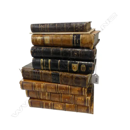 8 ANTIQUE BOOKS + OLD 'LIBERTY'S NEW SHOPS' BOOKLET