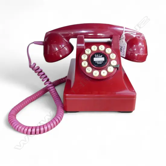 RED DIAL PHONE L.190mm