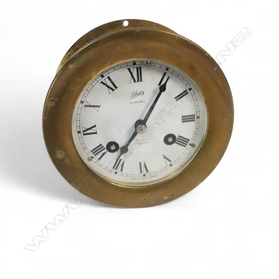 SHATZ SHIPS BRASS WALL CLOCK DIA110MM