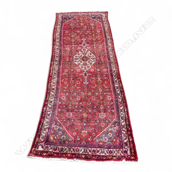 HAND KNOTTED WOOL PILE RUG 3100x1100mm