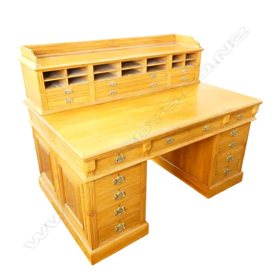 LG EARLY 20thC DESK 1580x1080x1220mm - IN 4 PARTS