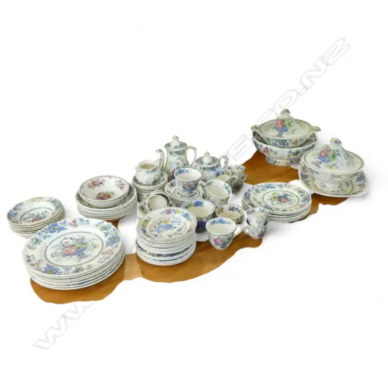 ASSORTED MASONS DINNER WARE some small faults