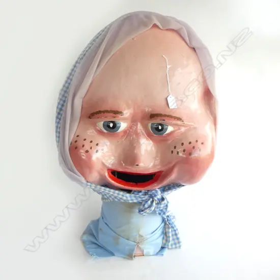 PAINTED PLASTIC BABY MASK H.700mm