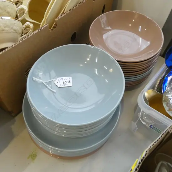 10 PLATES, 24 BOWLS CROWN LYNN FOR BARBARAS