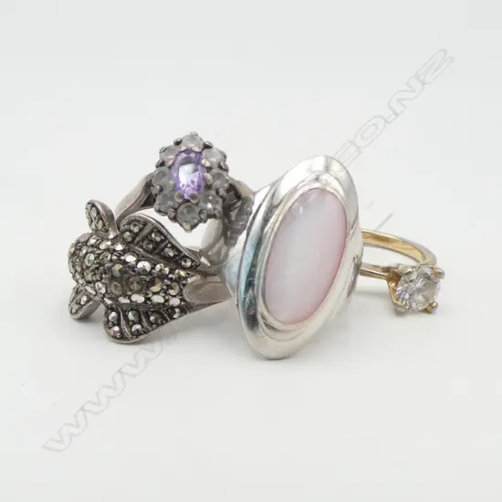 4 SILVER RINGS