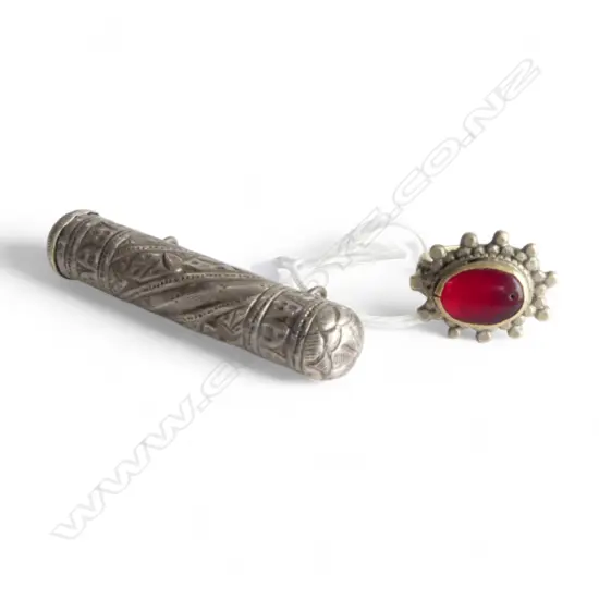 AFGHAN PRAYER HOLDER W.70mm + RING collected 1978 by vendor