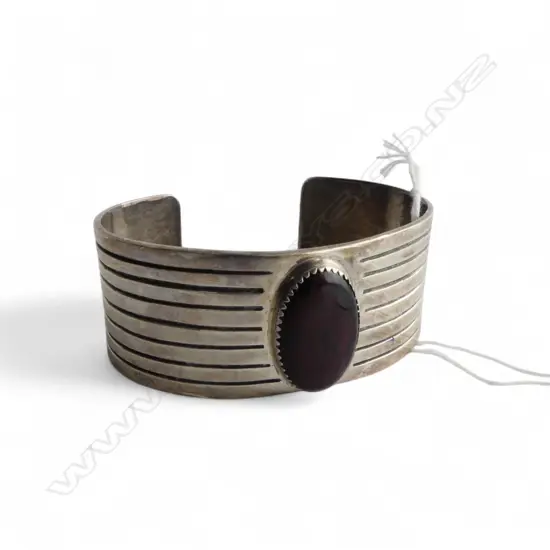 STG SILVER SLAVE CUFF BANGLE 67gms