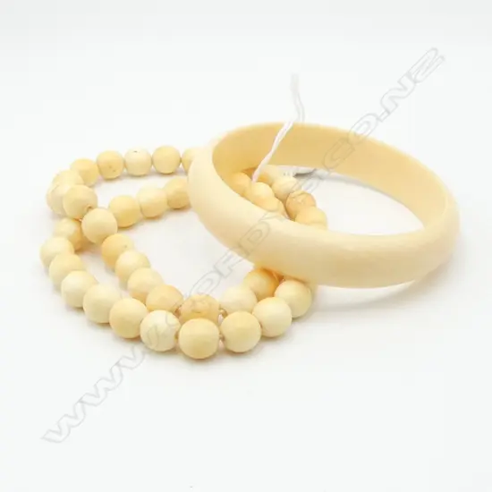 IVORY BEADS & BRACELET