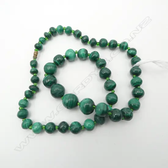 MALACHITE BEAD NECKLACE 