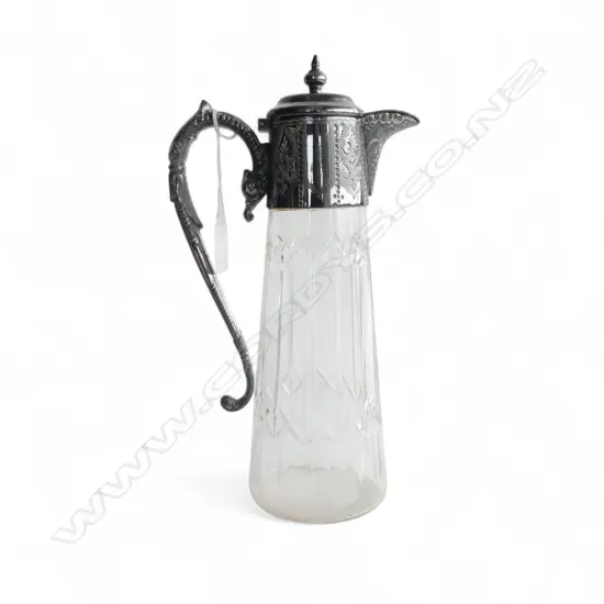 CRYSTAL & EP CLARET JUG H.275mm