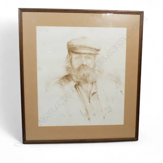 SKETCH OF TOMMY DOYLE H410 W400MM (From the Estate of Tommy Doyle)