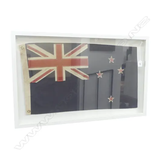 BOX FRAMED NZ FLAG 450x740mm